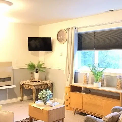 Living area in suite
