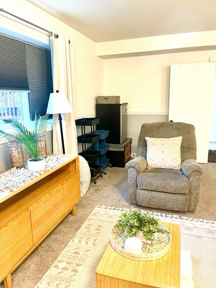 Living area in suite