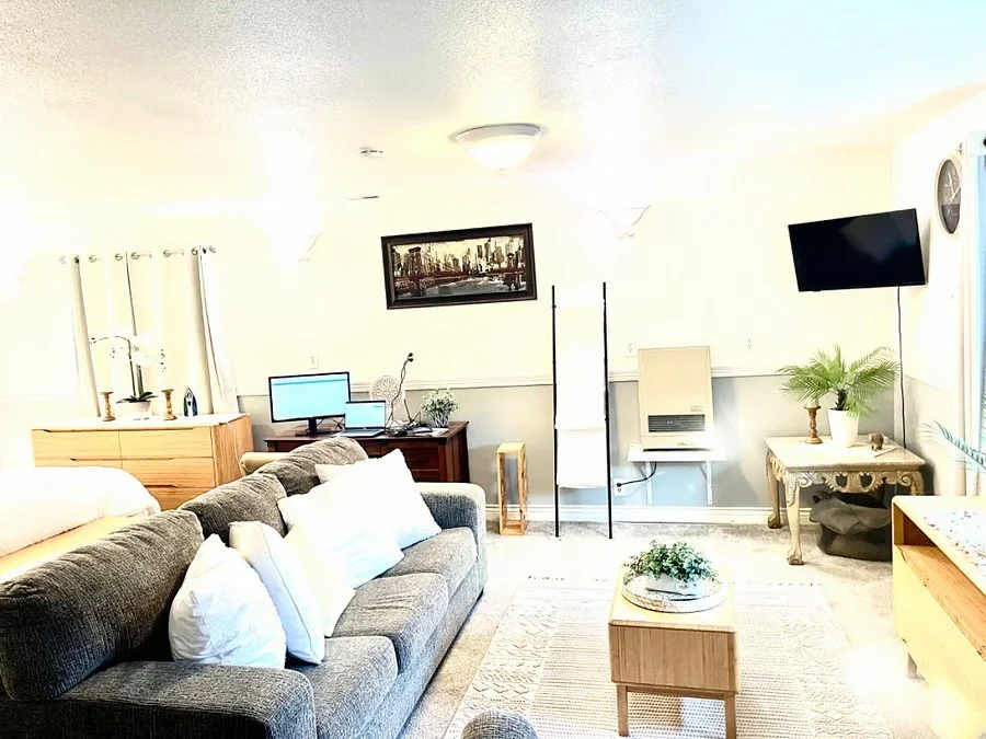 Living area in suite