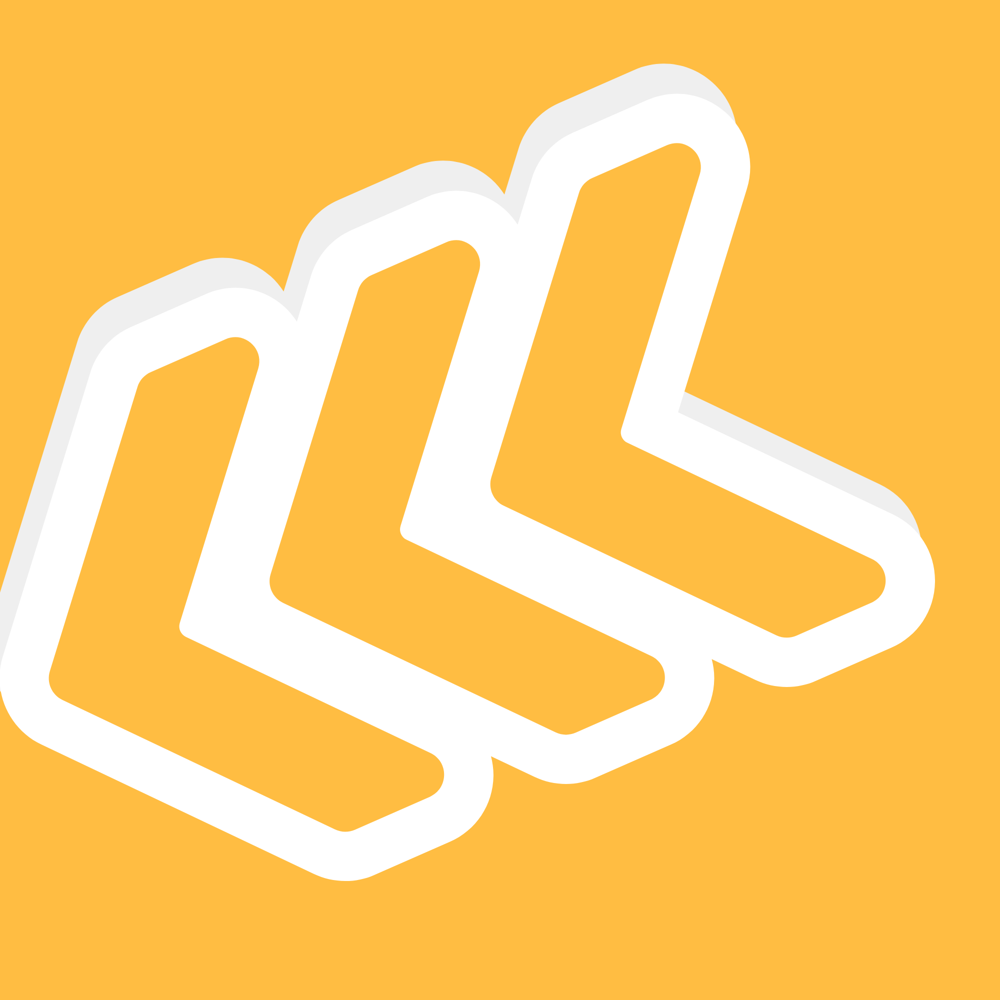 Simplified graphic design of a white open book with a fold at the top right corner on a solid yellow background.