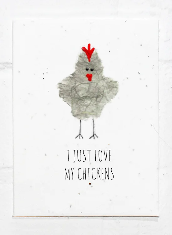 Love Chickens Greeting Card