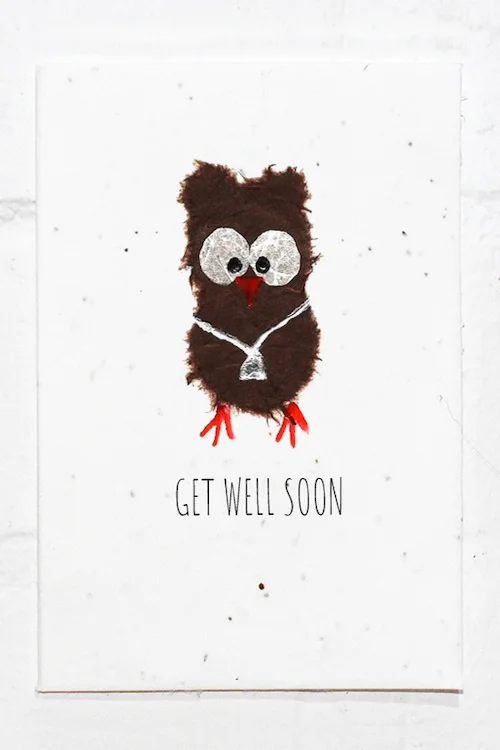 Owl Get Well Card