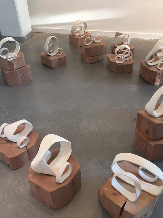 Gossip Series, Georgia Porcelain and Red Cedar, 2016
