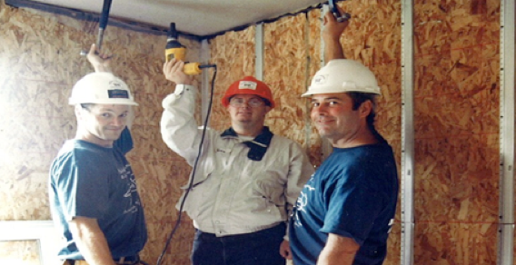 John at a build site