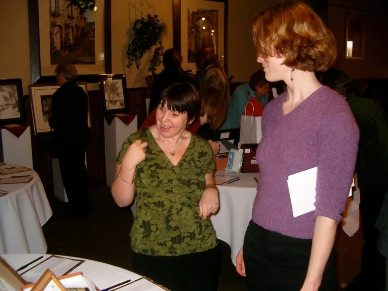 Tiffany at the Art Guild Annual General Meeting