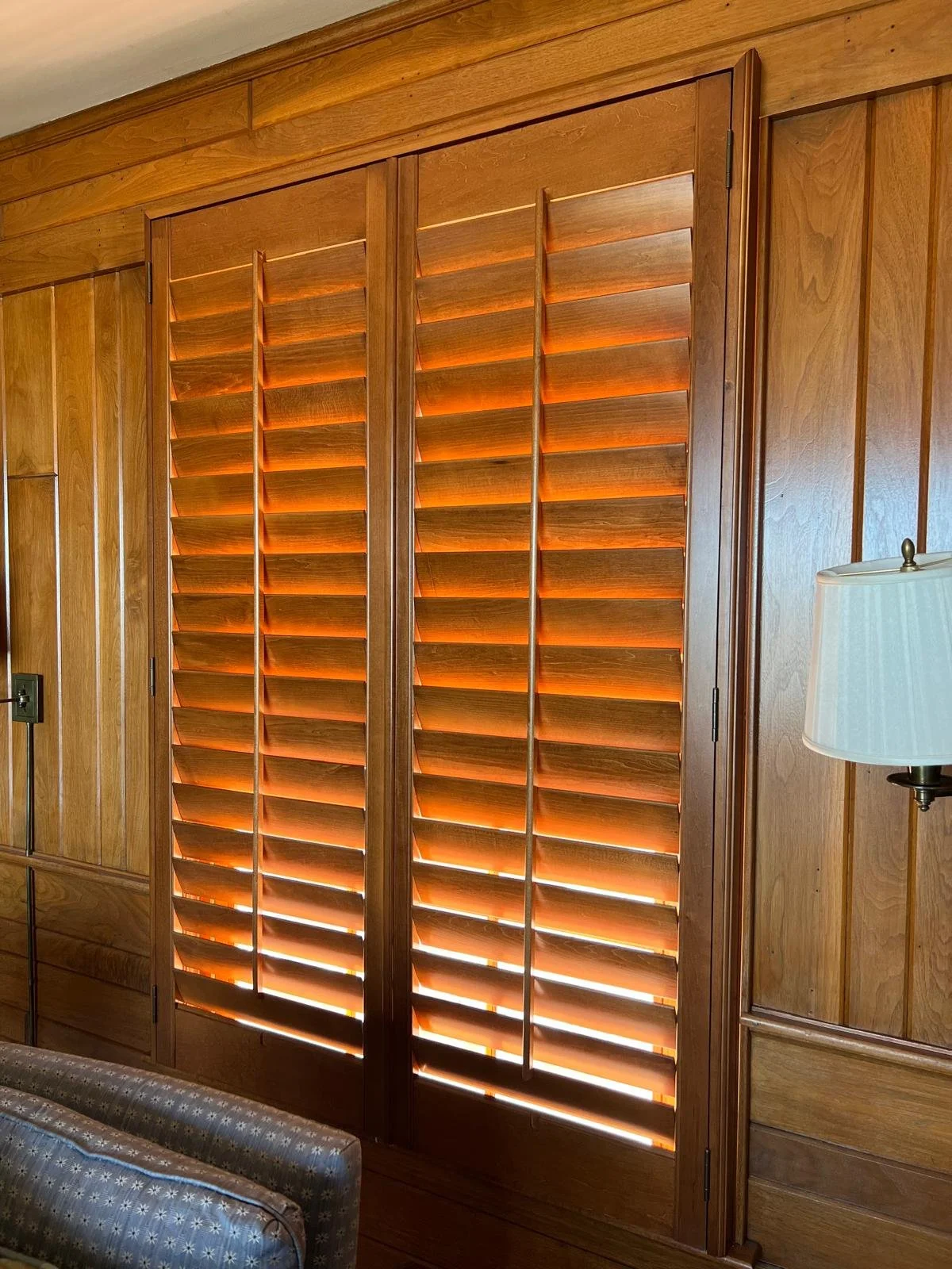 Custom wood shutters installed by Rose CWT — window treatment project in Ohio