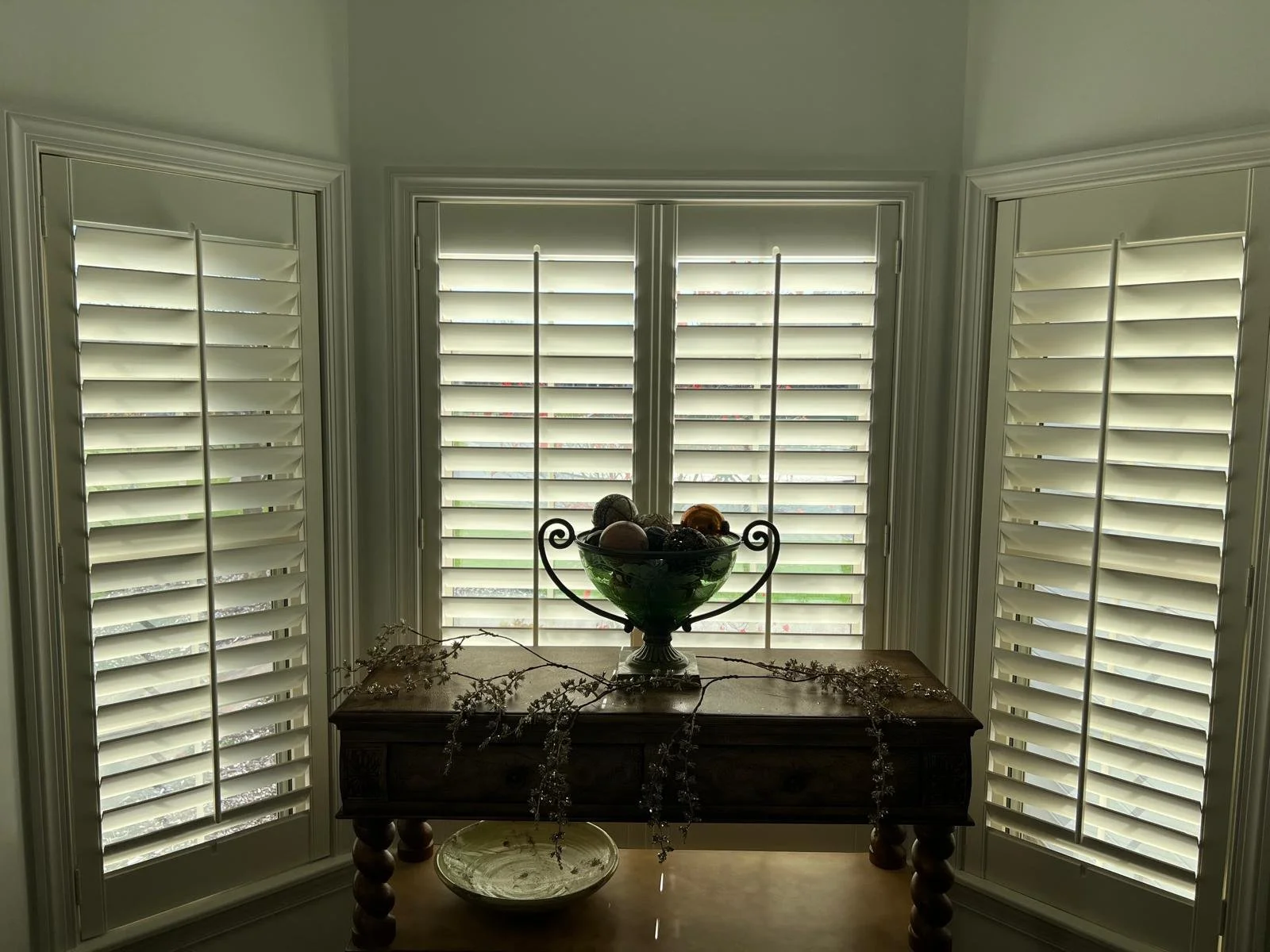 Custom shutters installed by Rose CWT — window treatment project in Ohio