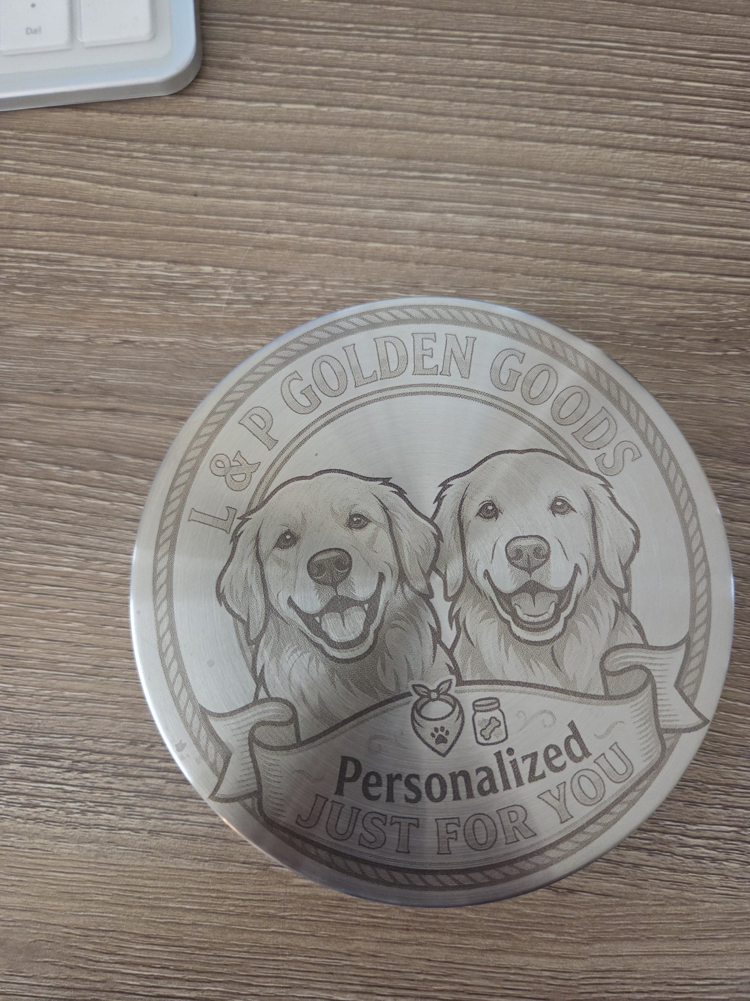 Custom pet or logo photo jar, SM- 24 oz or LG 36 oz
