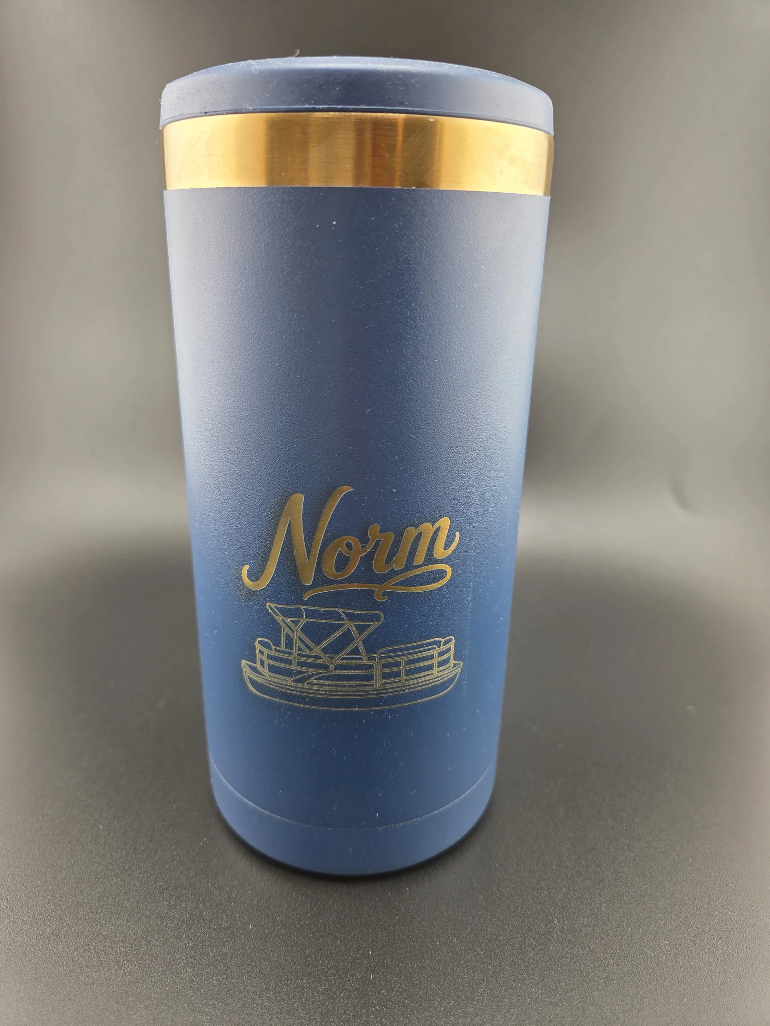 Black to Iridescent Slim Can Cooler (12oz)