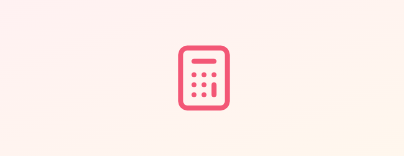 Calculator icon on a light background.