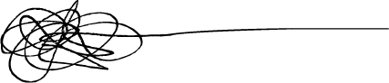 Black scribble illustration on solid background.