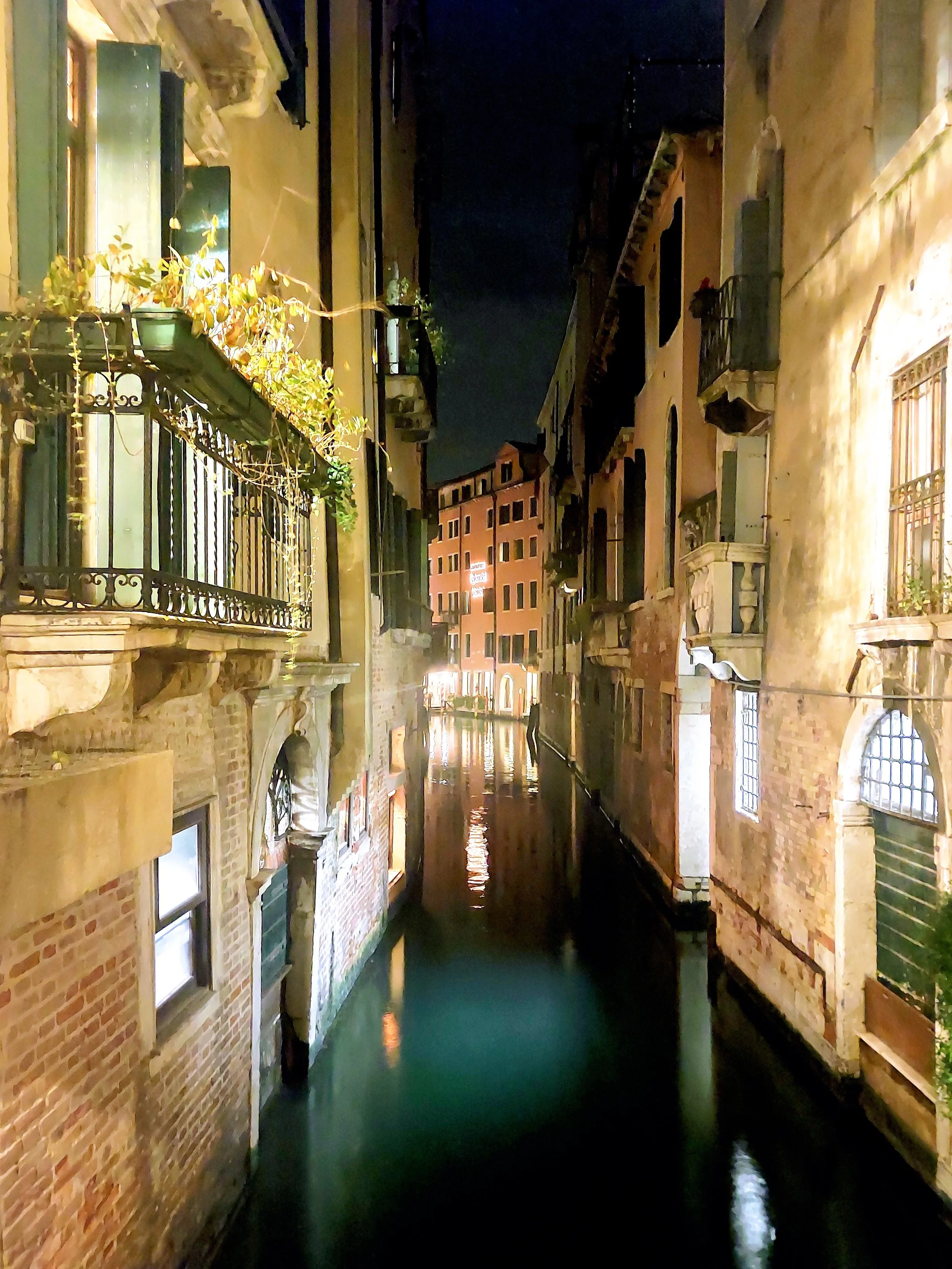 ilence…….I captured this moment of pure peace and tranquility while crossing a bridge over one of the many unique roadways of Venice.