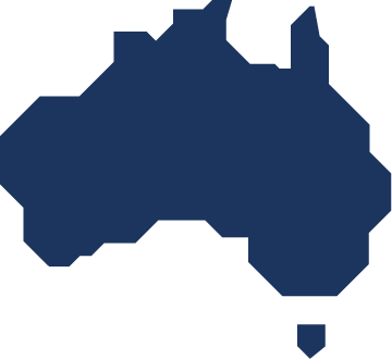 A silhouette of Australia