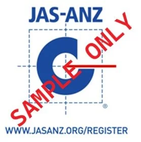 JASANZ accreditation symbol (example)