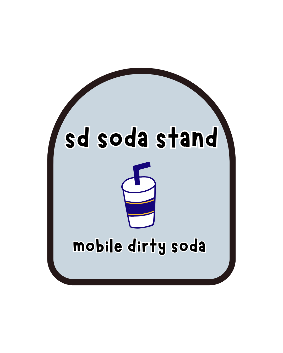 sd soda stand sticker
