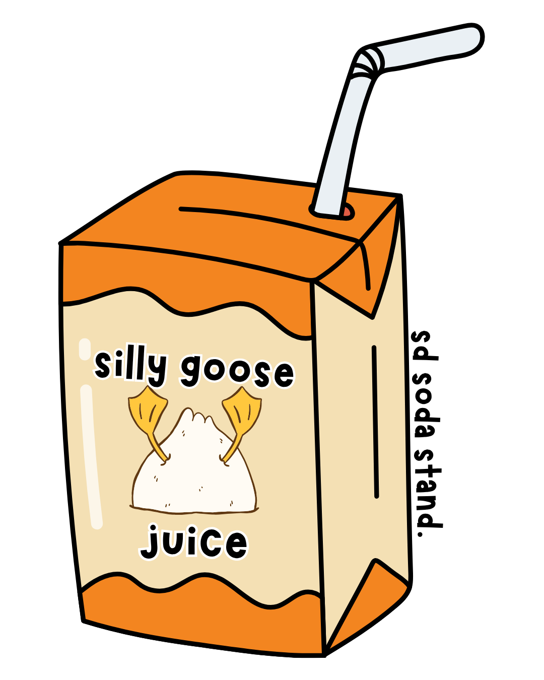 silly goose juice sticker