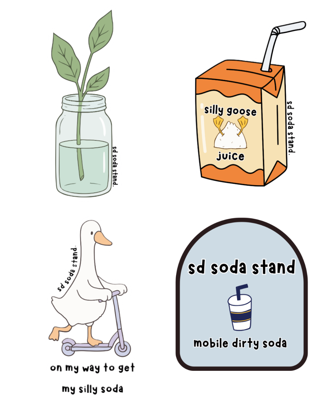sd soda stand sticker bundle