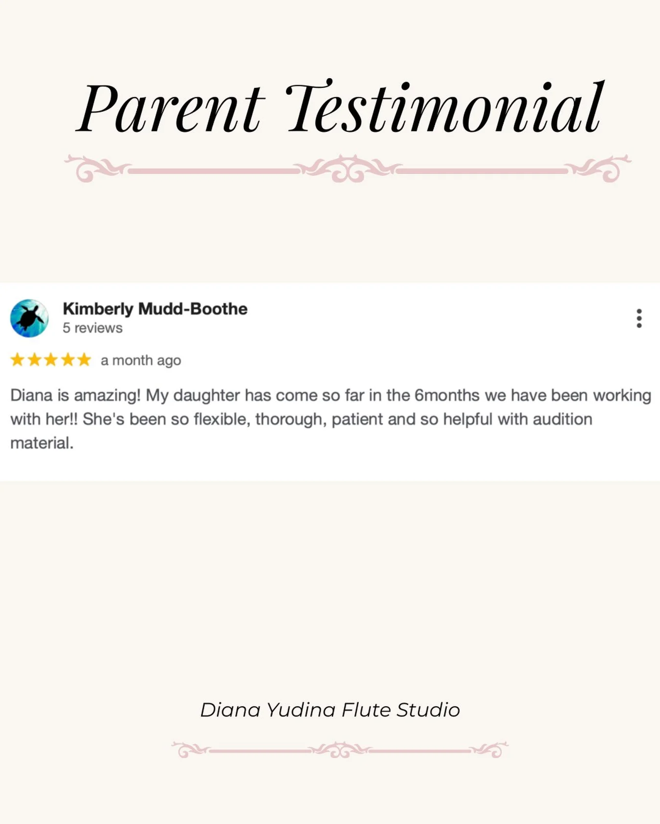 I was looking back through some kind messages from parents today and came across this one. ❤️

I&rsquo;m so thankful for the wonderful students and families I get to work with. Messages like this mean a lot to me. 

I do have a few openings for begin