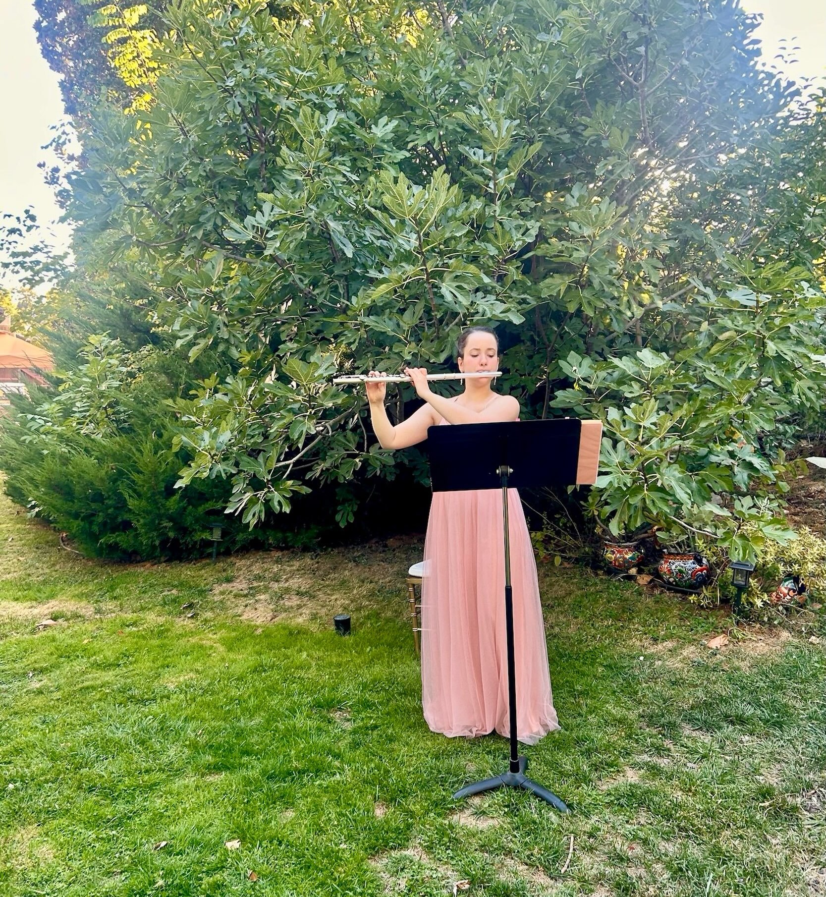 Just received this photo from last weekend&rsquo;s wedding. 🎶🤍 Such a lovely evening!

#weddingflute #weddingmusician #weddingmusicians #flutelife #weddingflutist