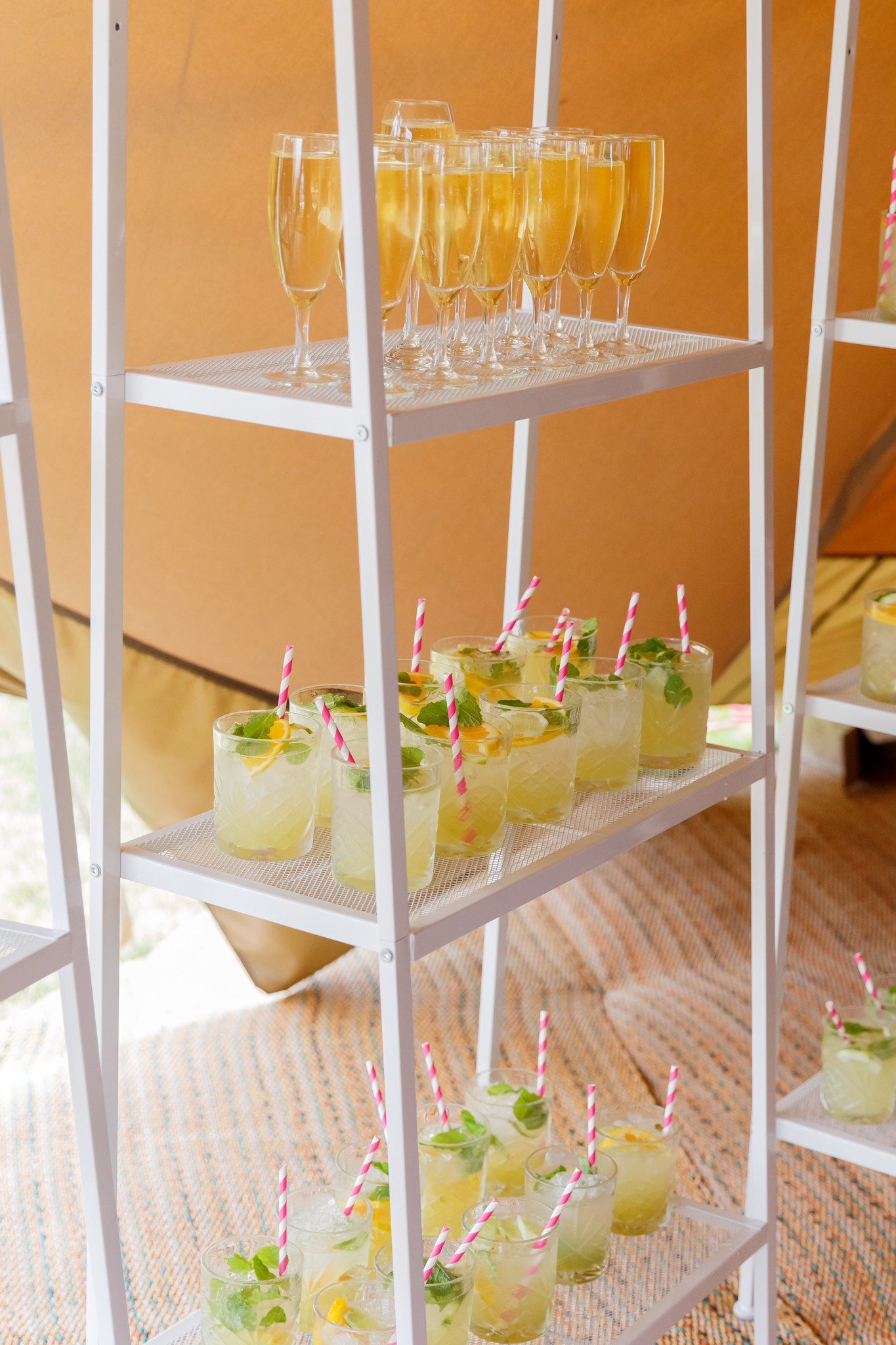 White Shelving Units