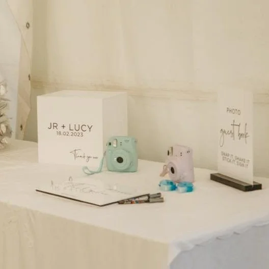 White Acrylic Card Box
