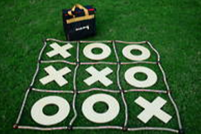 Lawn games, giant noughts and crosses, wedding entertainment