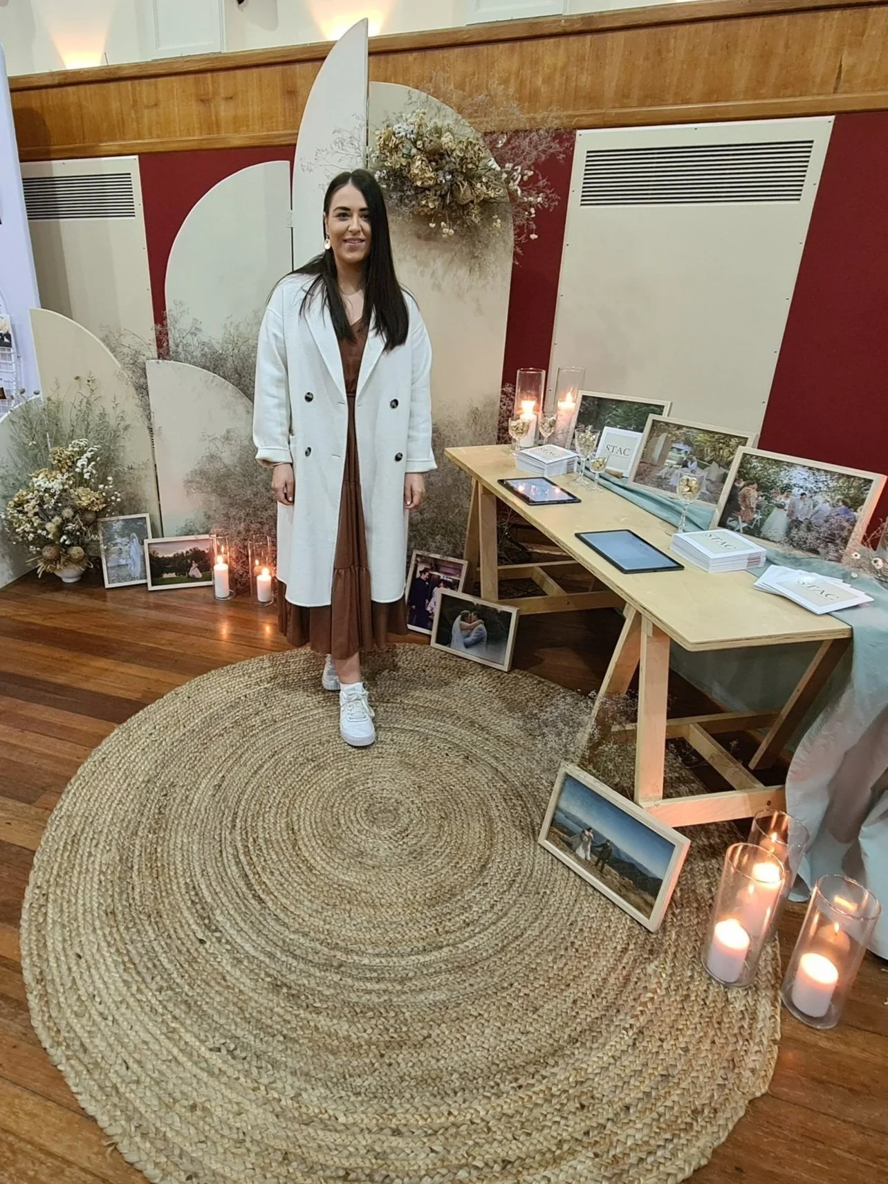 Jute round rug southland wedding hire (Copy)