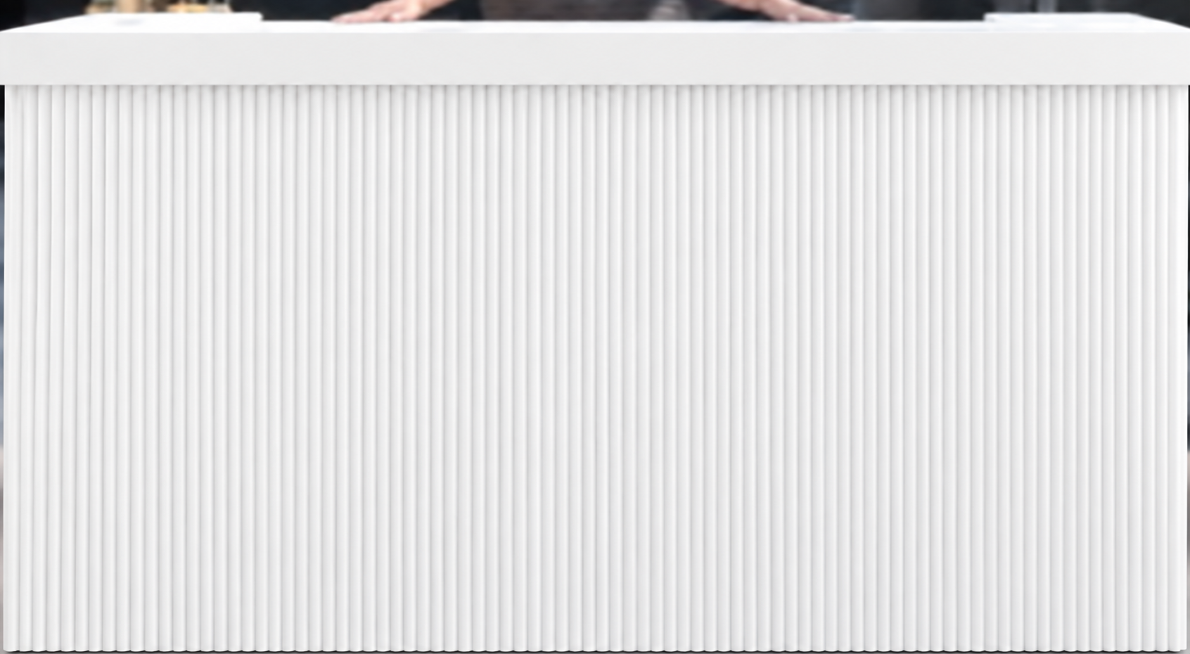 Minimalist White Fluted Reception Counter.png