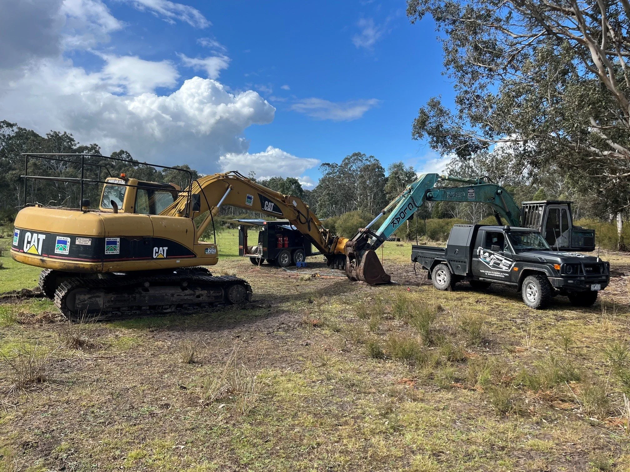 Taking the workshop to the worksite.

We don't just fabricate in-house, we also provide onsite services to keep your project moving. Whether it's repairs, modifications, maintenance, or installation work, our team has the equipment and expertise to g