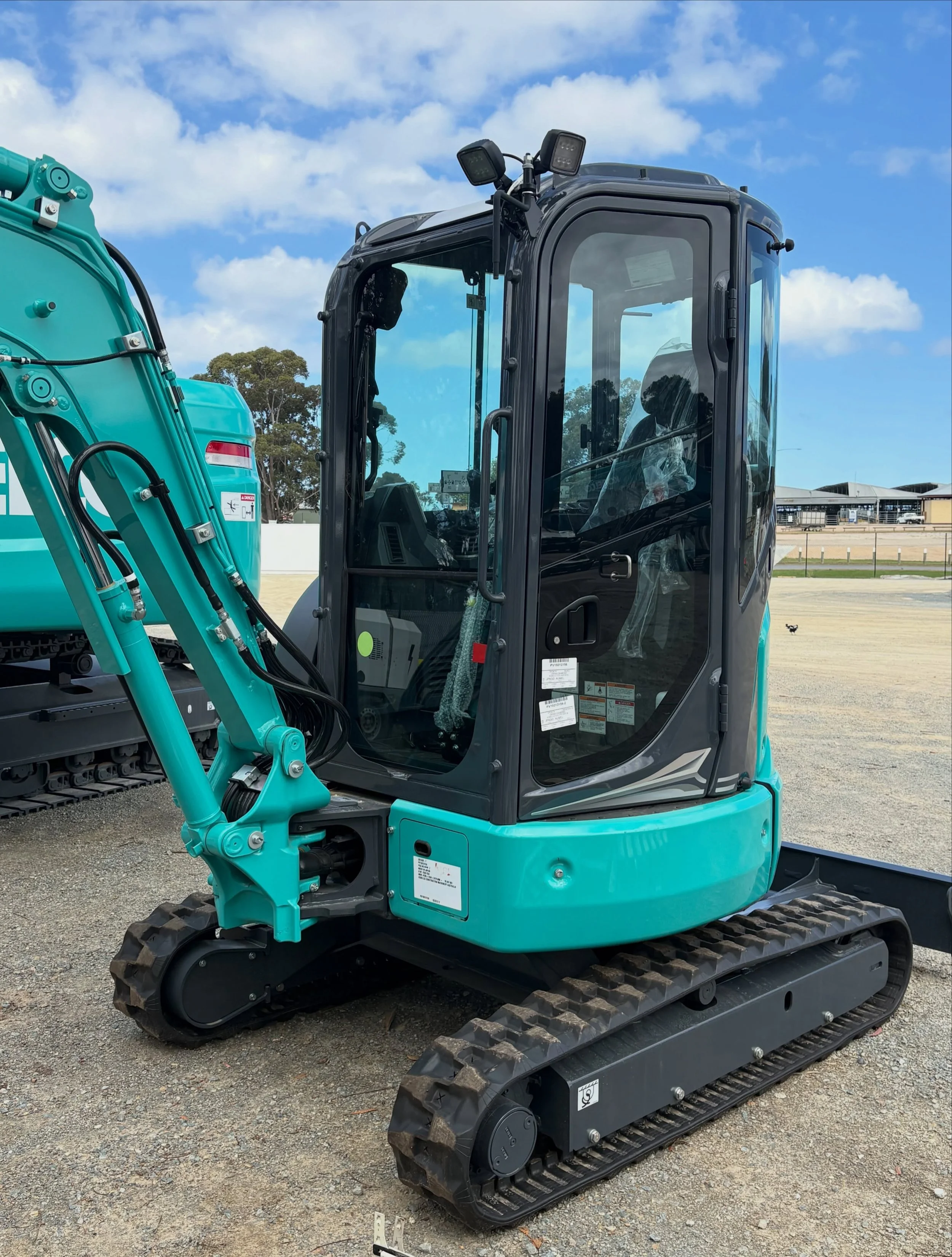 A small machine with a big job ahead. 
 
This brand-new Kobelco has just arrived in our workshop for a Level 2 FOPS fit-out before getting to work on construction projects in Melbourne.
 
We&rsquo;re completing the upgrade for @melbournetractors @bal