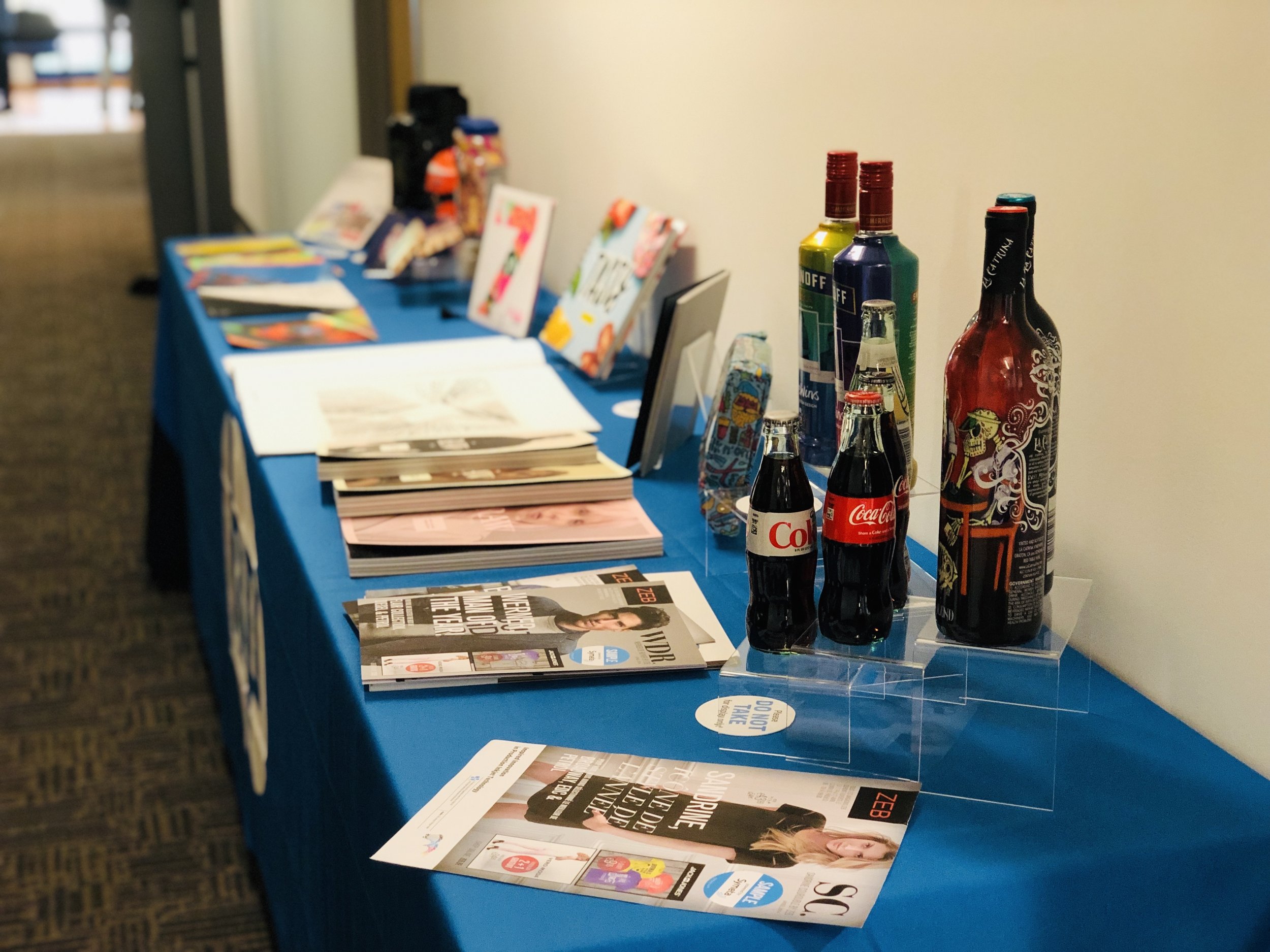 Various print materials designed and printed
