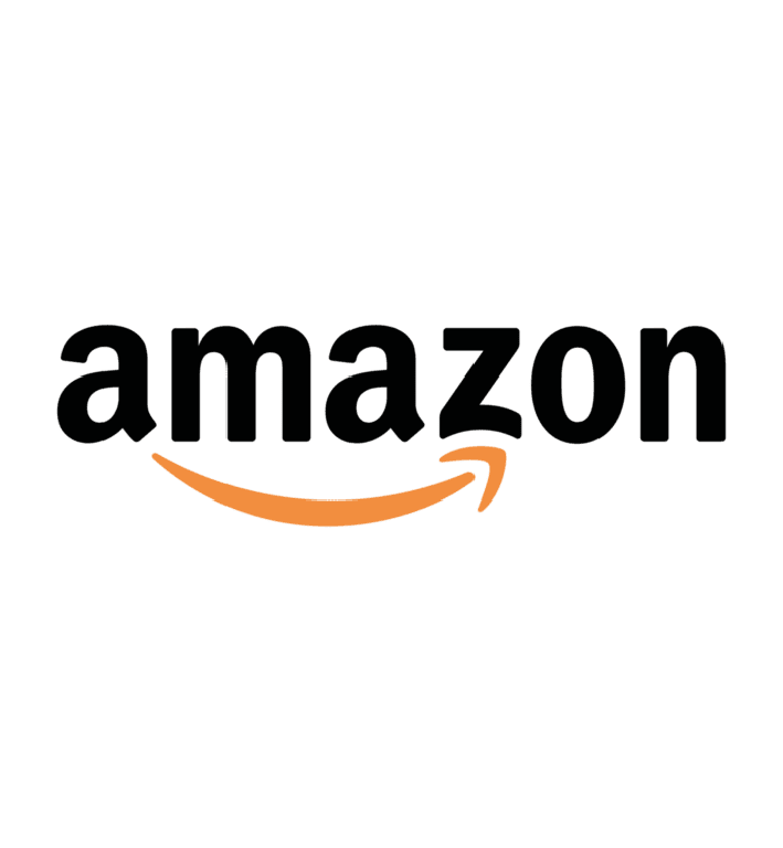 Amazon logo with stylized smiling arrow underneath.