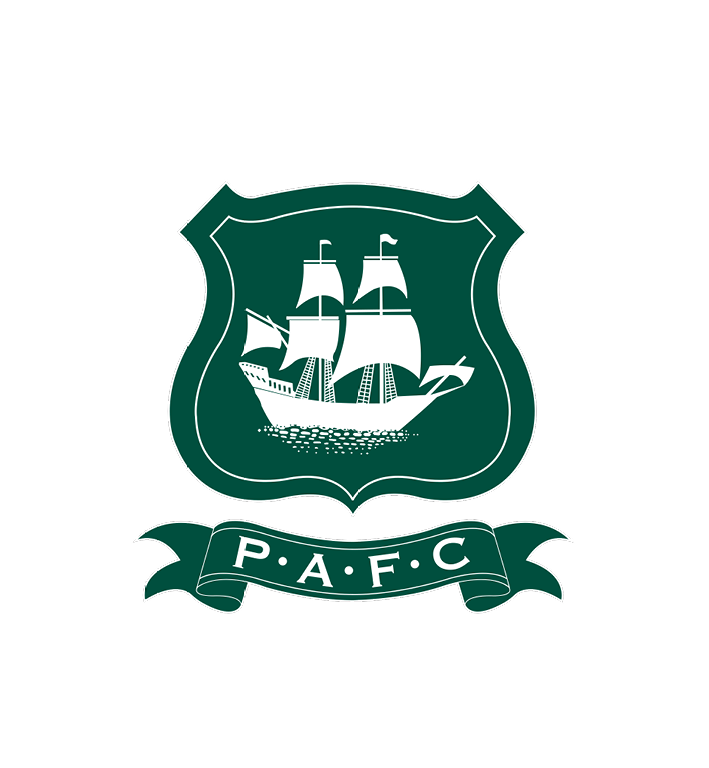 Green shield emblem with a white pirate ship and a banner below displaying the initials P.A.F.C.