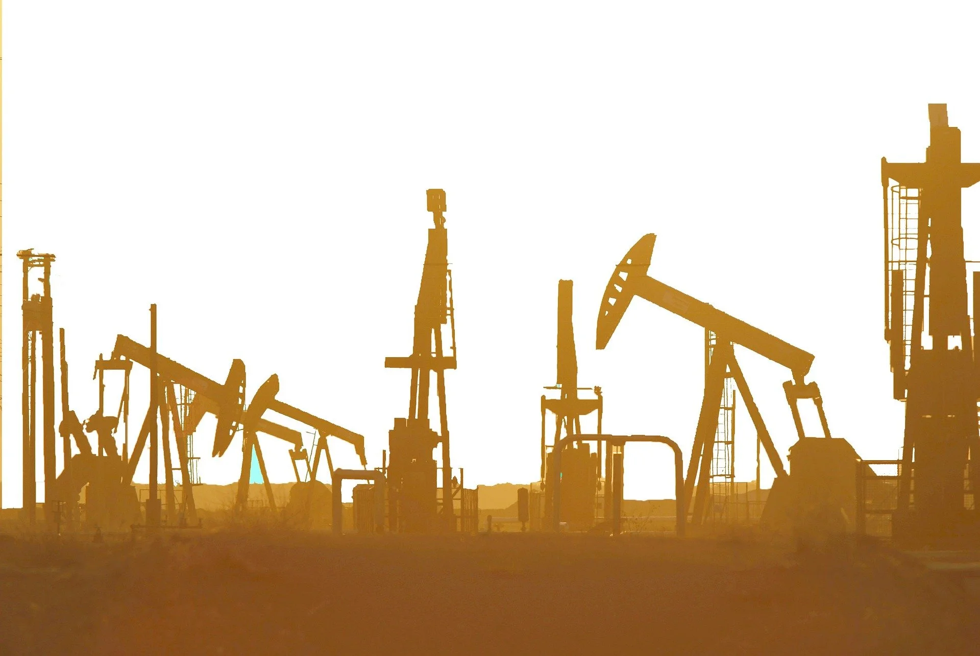 Oil Rigs on horizon