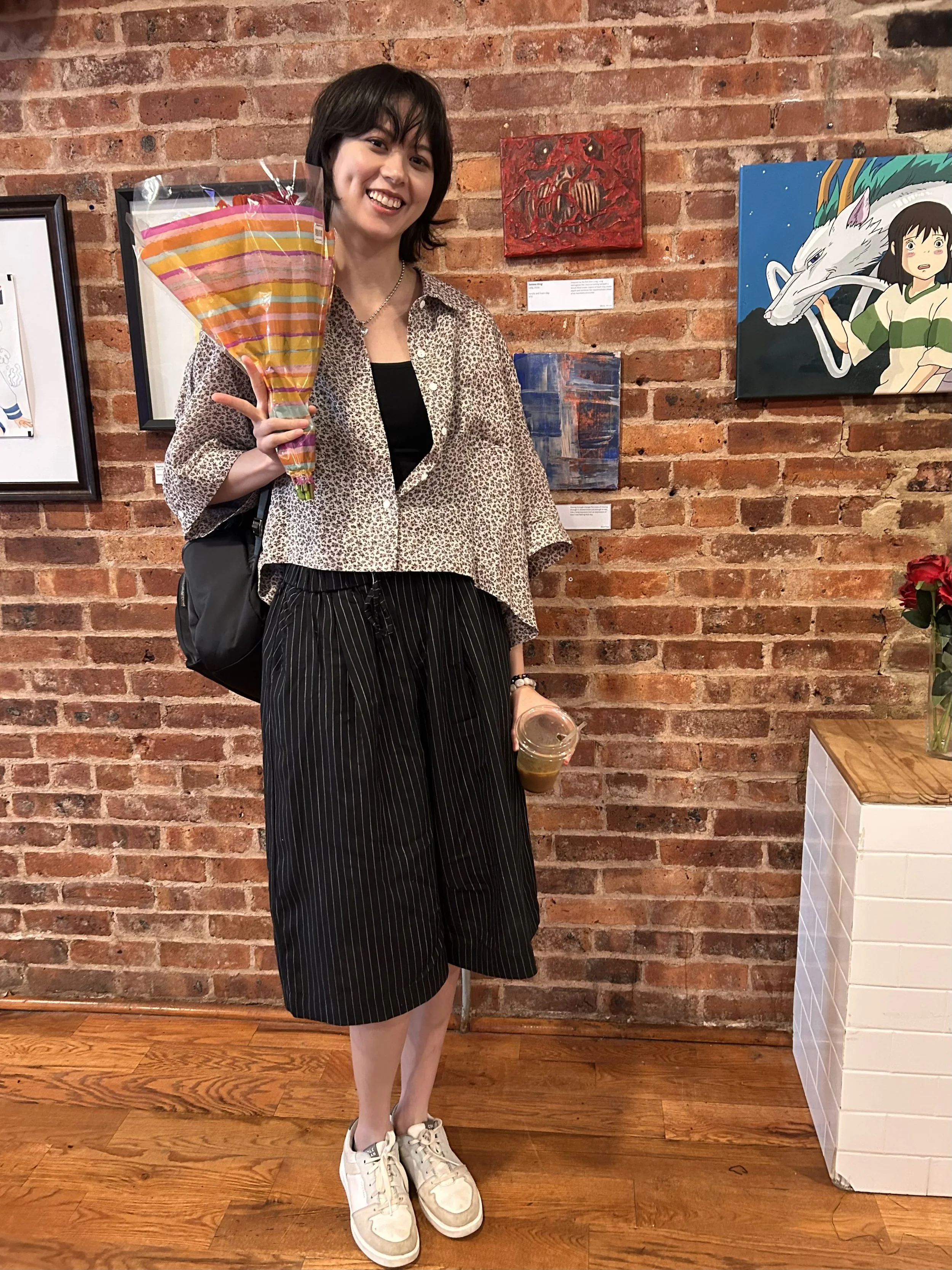 Lung in Serena's first featured art gallery in Newark, NJ
