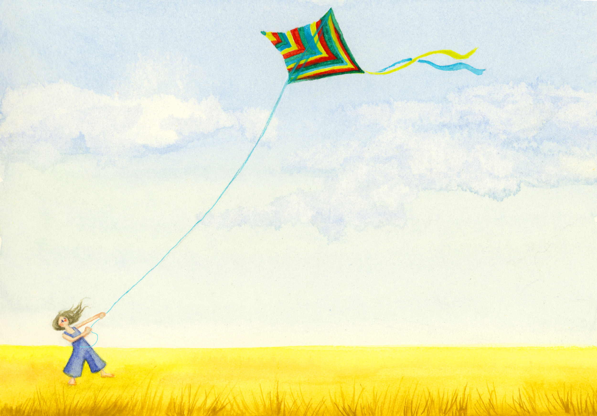 Girl flying kite.png