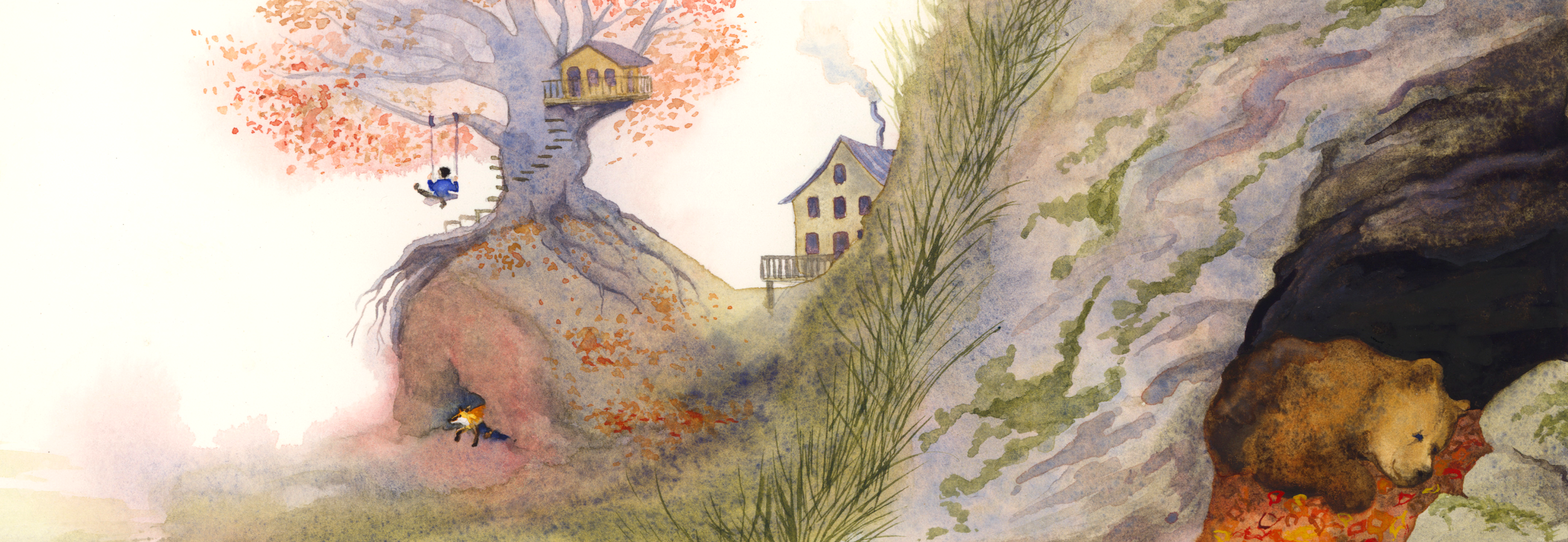 Bear sleeping in Fall.png