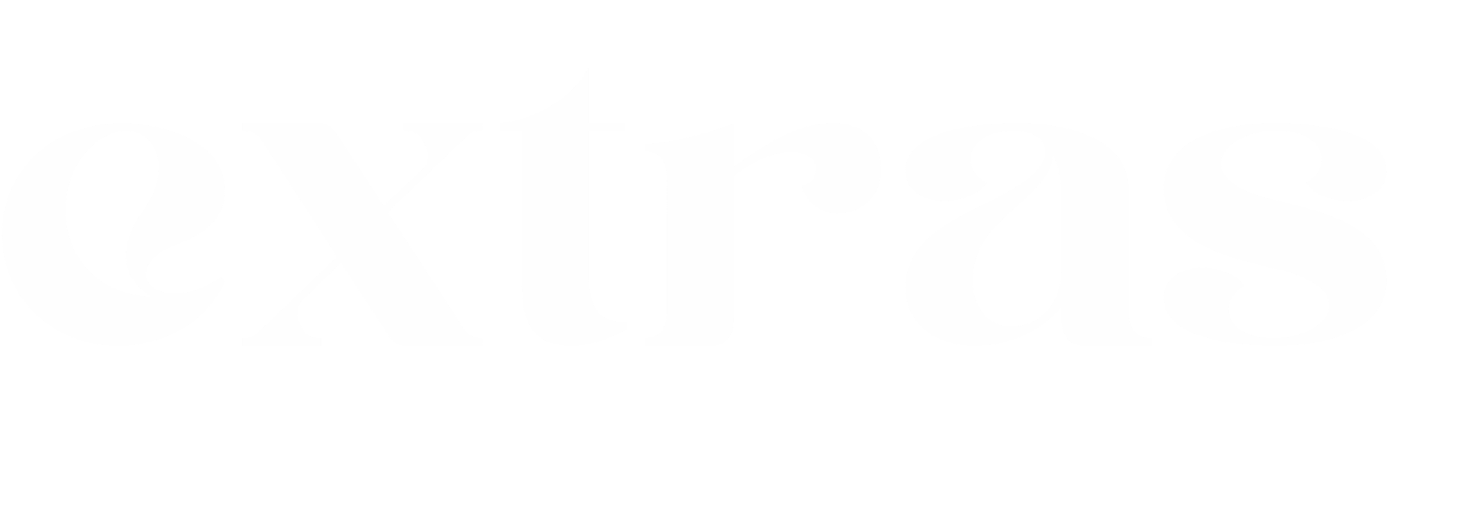 Close-up of the word 'exitas' in bold white letters on a black background.