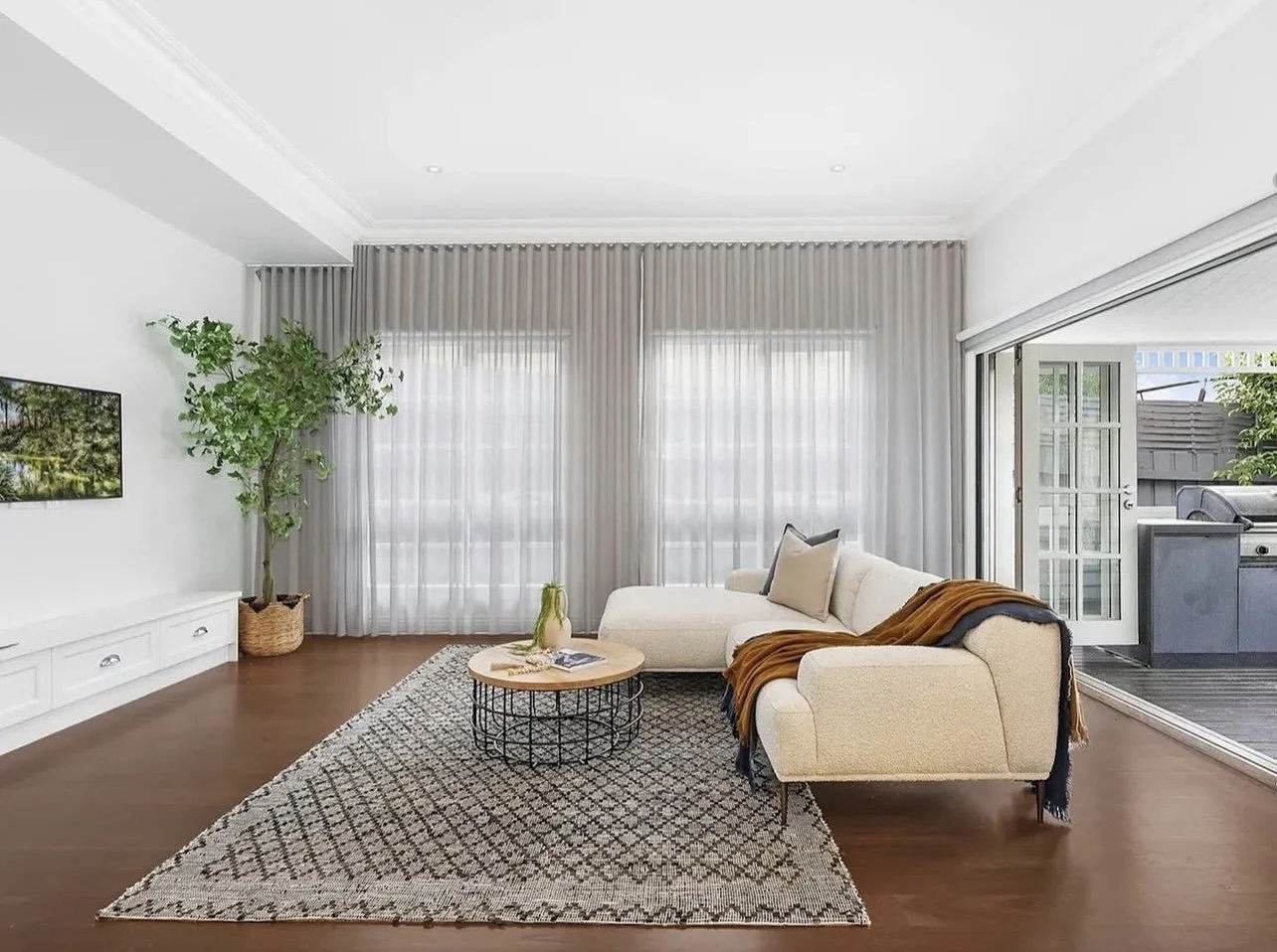 Custom living room renovation