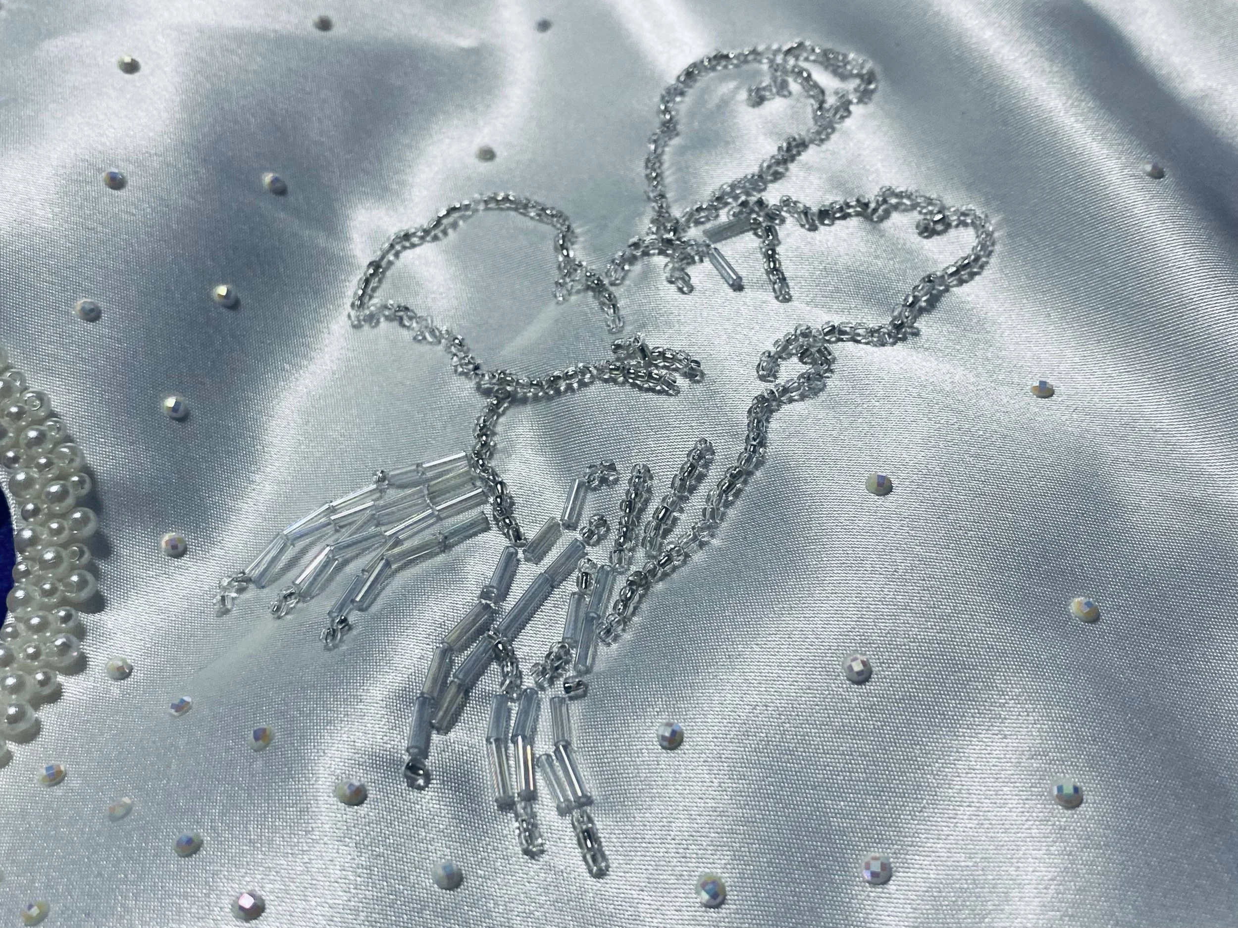 Ariel dress
Beaded Sebastian the crab