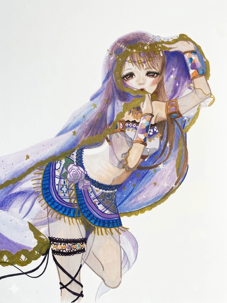 Kotori
Colored pencil and marker on paper