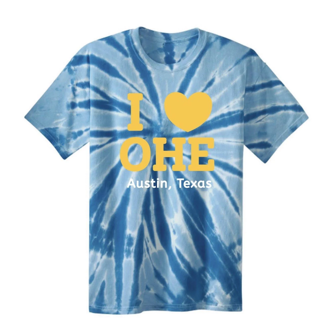 Adult Unisex I <3 OHE Tie-Dyed T-shirt