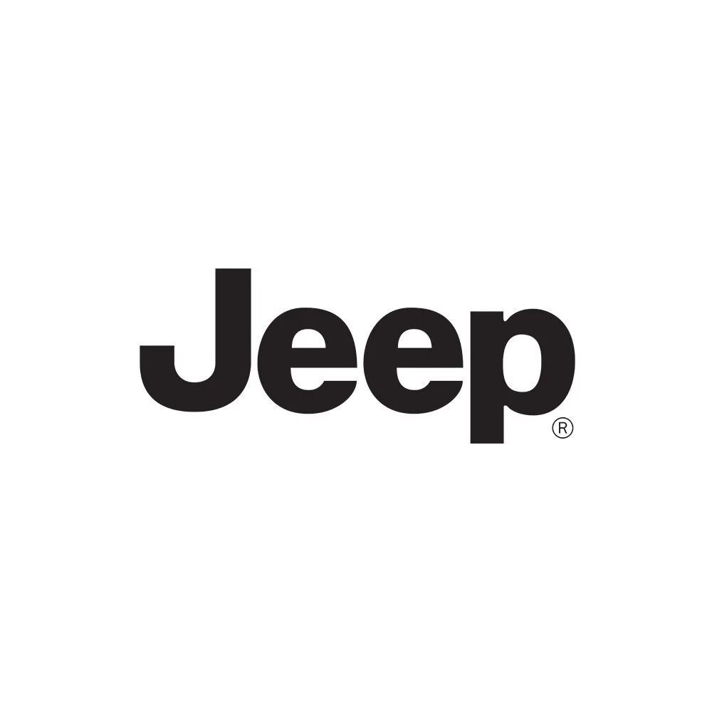 The Jeep logo in black text on a white background.