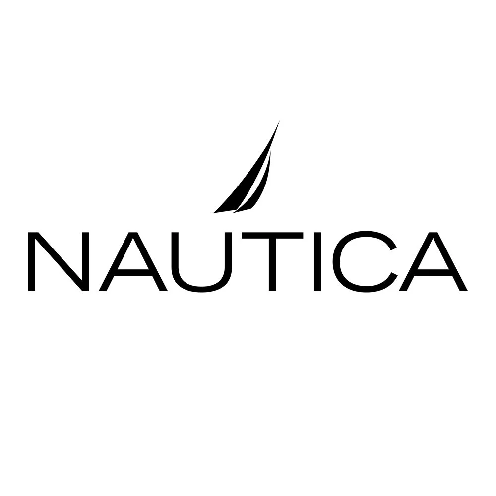Nautica logo with a stylized sailboat image above the text