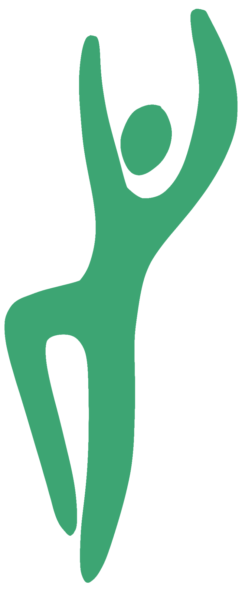 A simple green illustration of a hand making the 'I love you' gesture, with the thumb, index finger, and pinky finger extended.