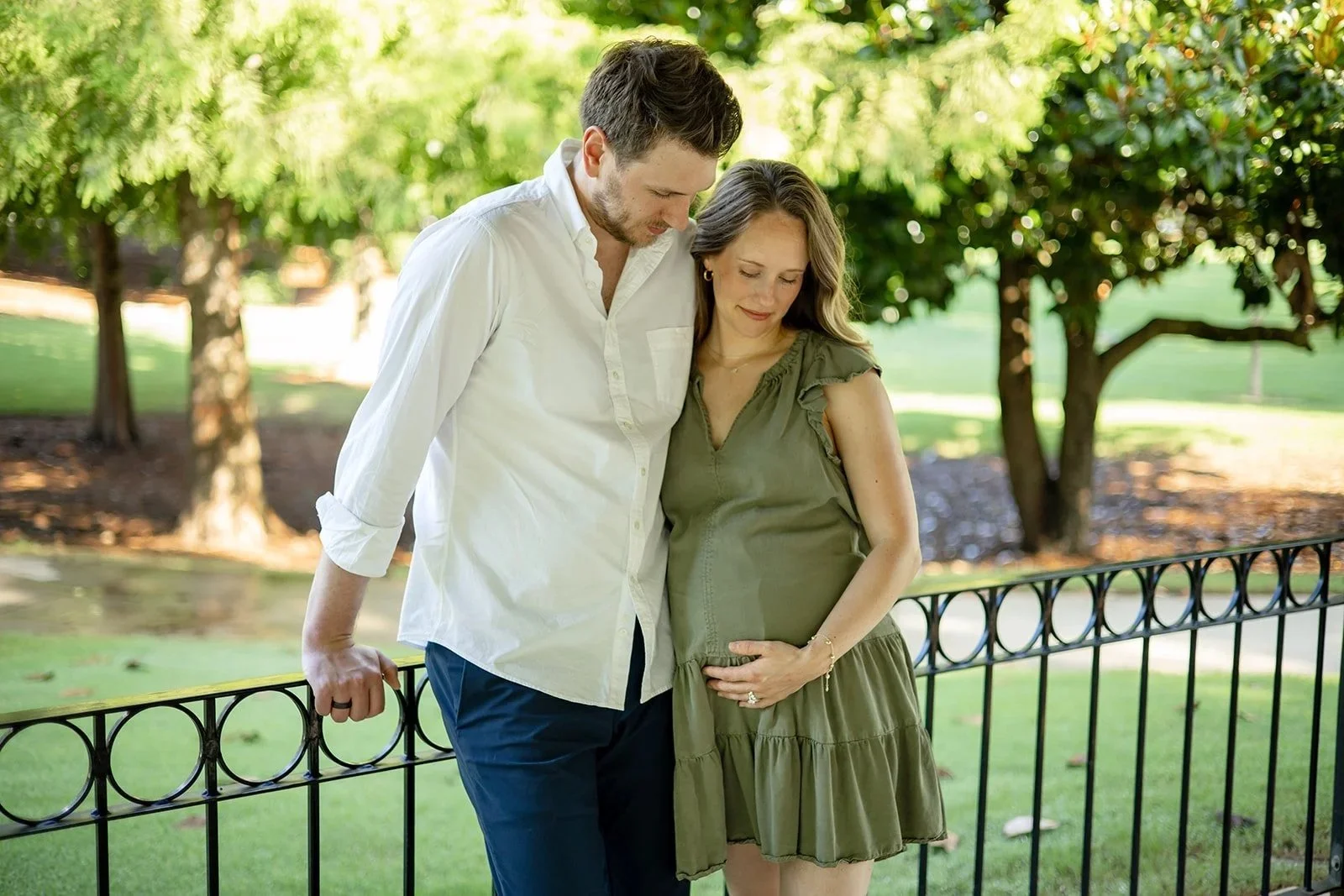 outdoor couple's maternity