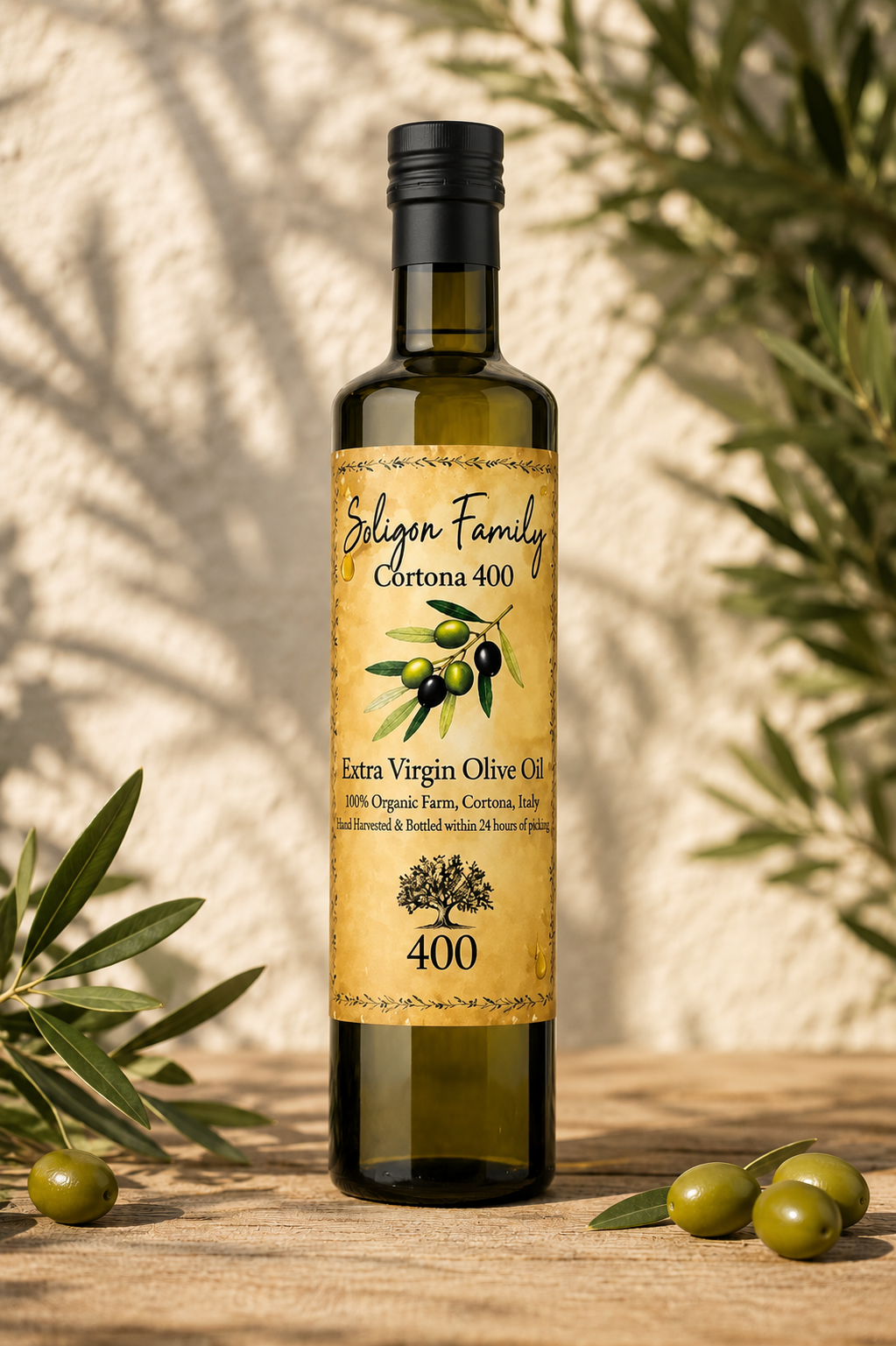 Soligon Family Early Harvest: Cortona 400 Extra Virgin Olive Oil