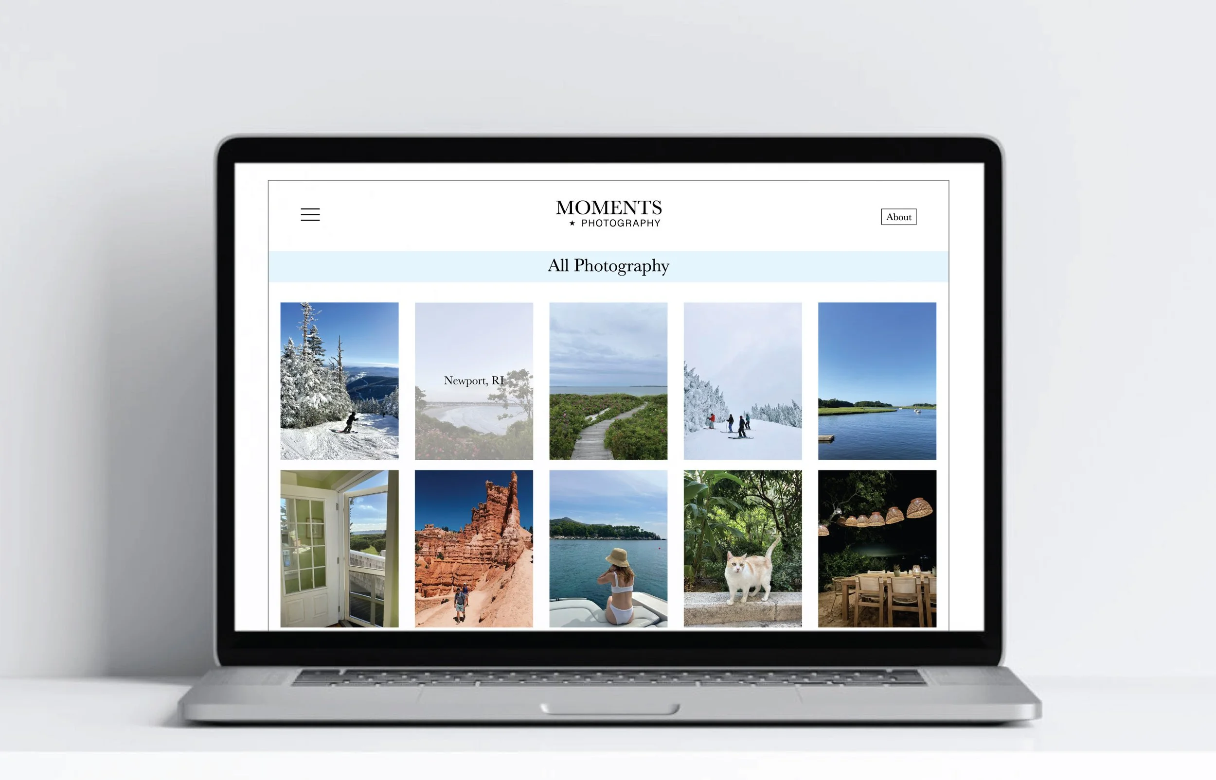 Website mockup