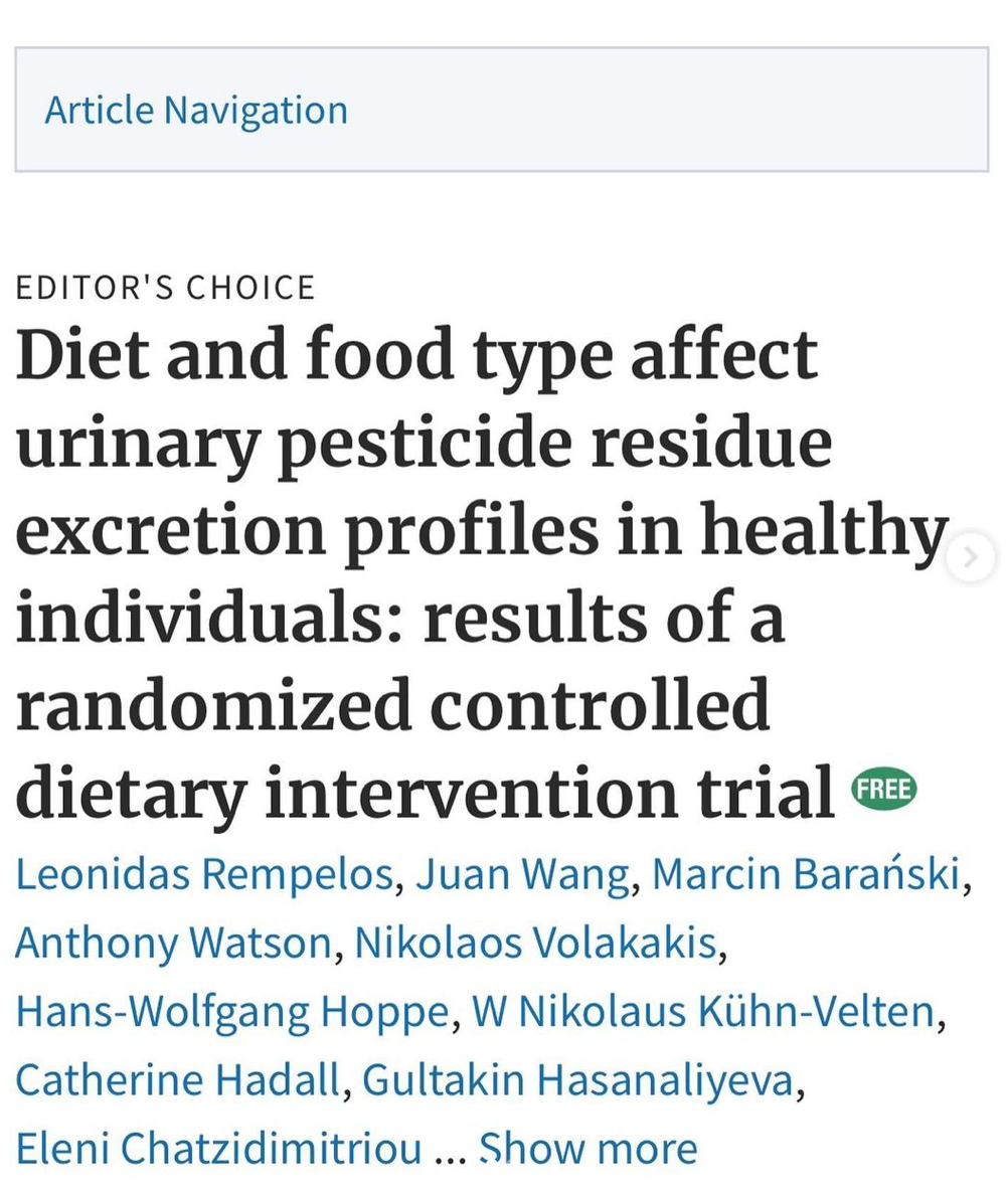 Do Organic Foods have less Pesticides?