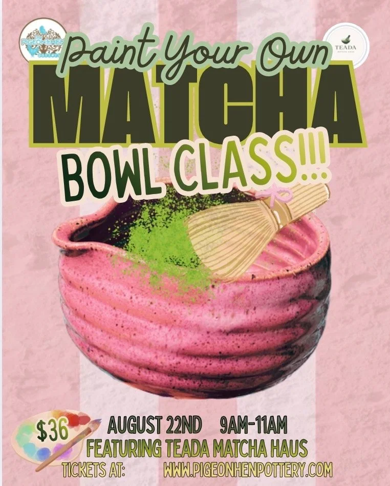 Paint your own Matcha Bowl Class